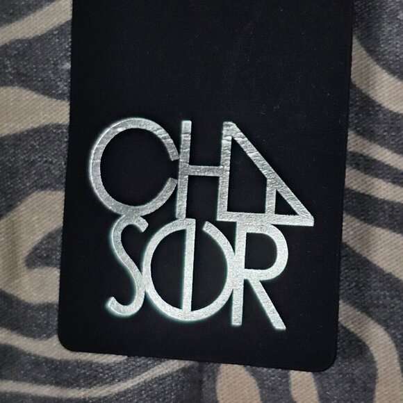 Chaser Soft Cozy Zebra Print Twist Front‎ Pullover Hoodie Thumbholes Size S - Picture 5 of 10